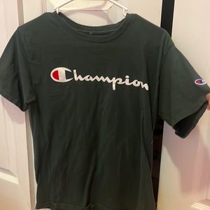 Green Champion t-shirt, size Small.
